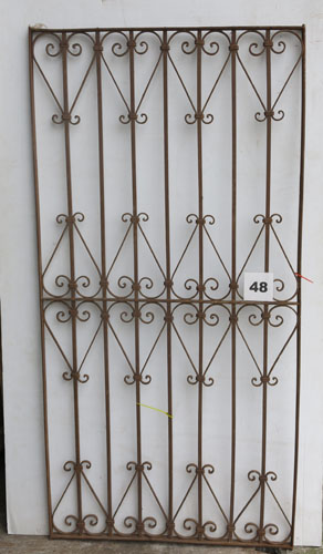 Wrought iron panel